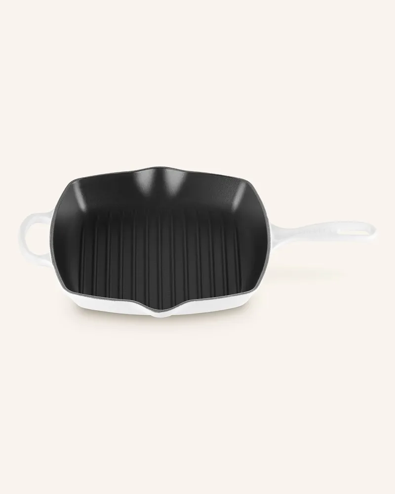 Le Creuset Grillpfanne Signature weiss White