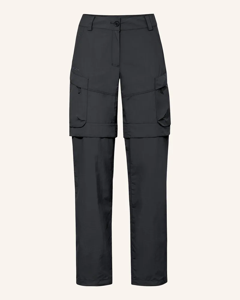 Vaude Zipp-Off-Hose Neyland schwarz Schwarz