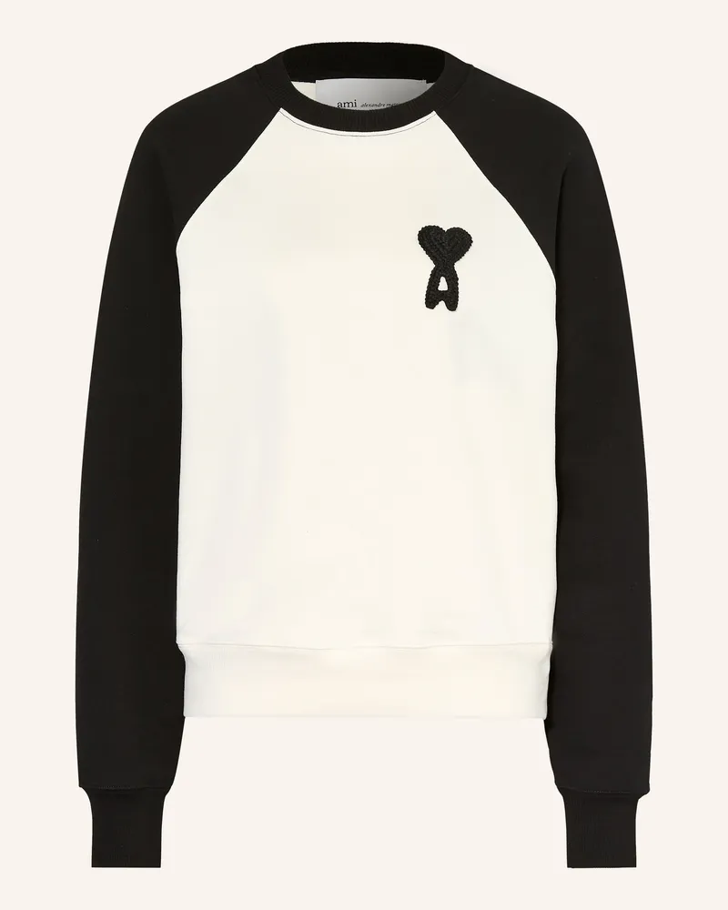 AMI Paris Sweatshirt schwarz Weiss