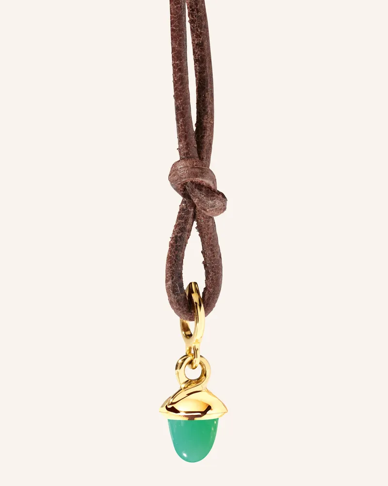 TAMARA COMOLLI Anhänger Pendant Minimikado Chrysoprase 18k Gelbgold gold Gold