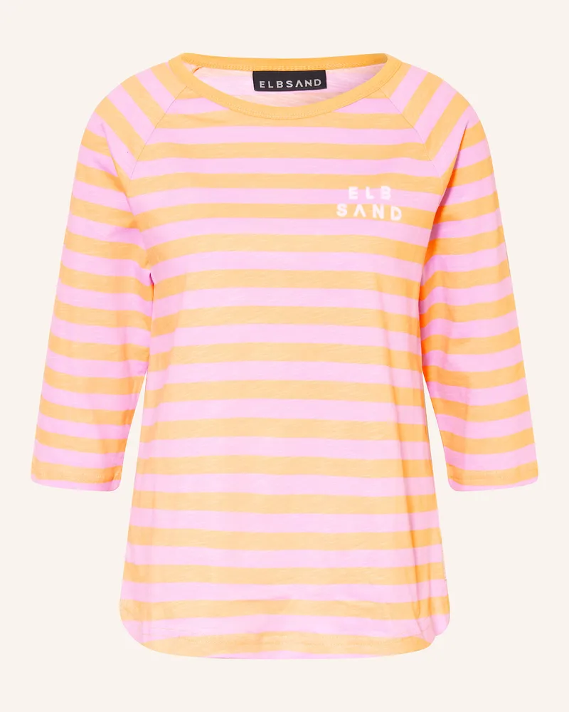 ELBSAND Shirt CELINA mit 3/4-Arm Orange
