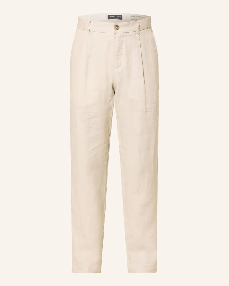 Marc O'Polo Leinenchino Tapered Fit Beige