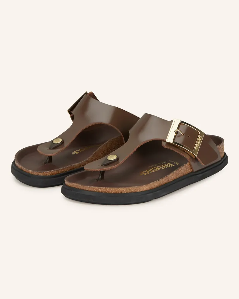 Birkenstock Zehentrenner Gizeh braun Dunkelbraun