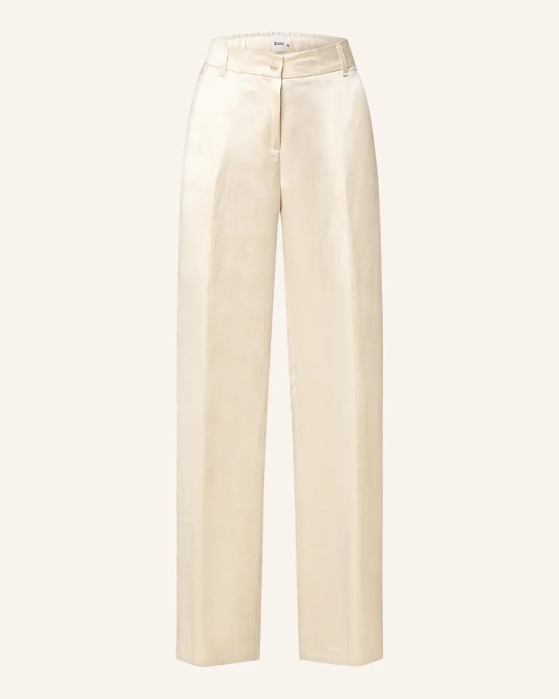 Brax Marlenehose MAINE mit Leinen Creme