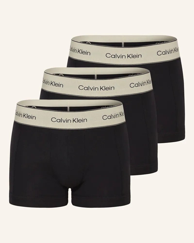 Calvin Klein 3er-Pack Boxershorts HERITAGE COTTON STRETCH Schwarz
