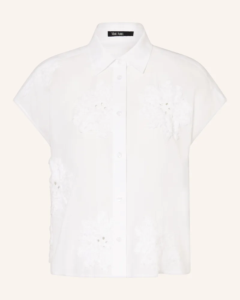 MARC AUREL Blusentop weiss Weiss
