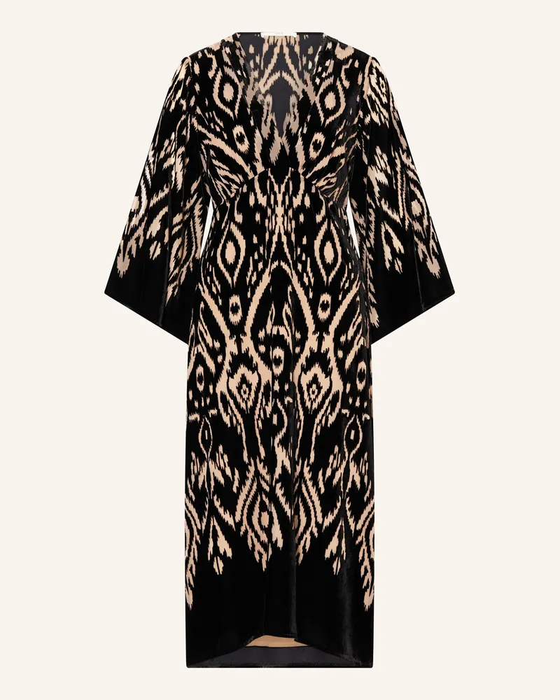 ba&sh Samtkleid ALBA Schwarz
