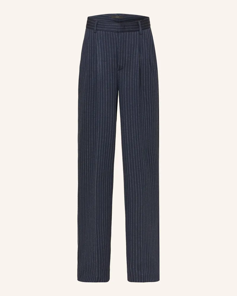 Oui  Jerseyhose Dunkelblau