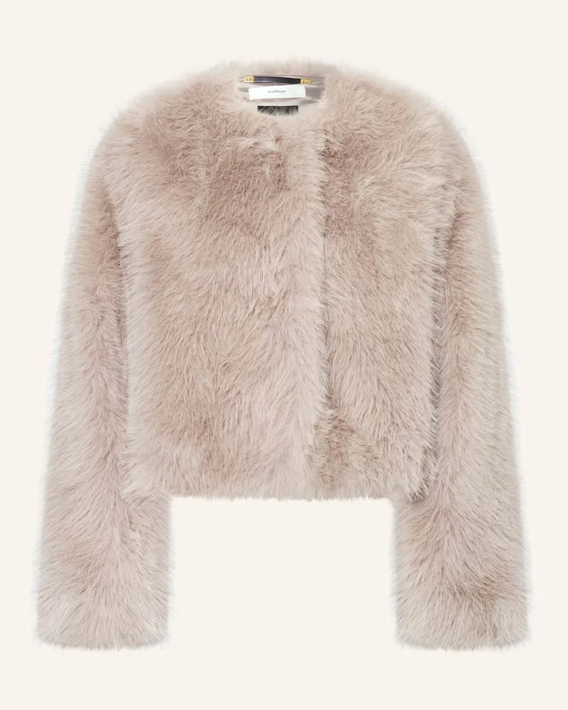 InWear Kunstfell-Jacke Zaziahiw beige Hellgrau