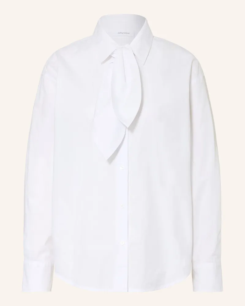 Darling Harbour Hemdbluse Mit Abnehmbarer Schluppe weiss White