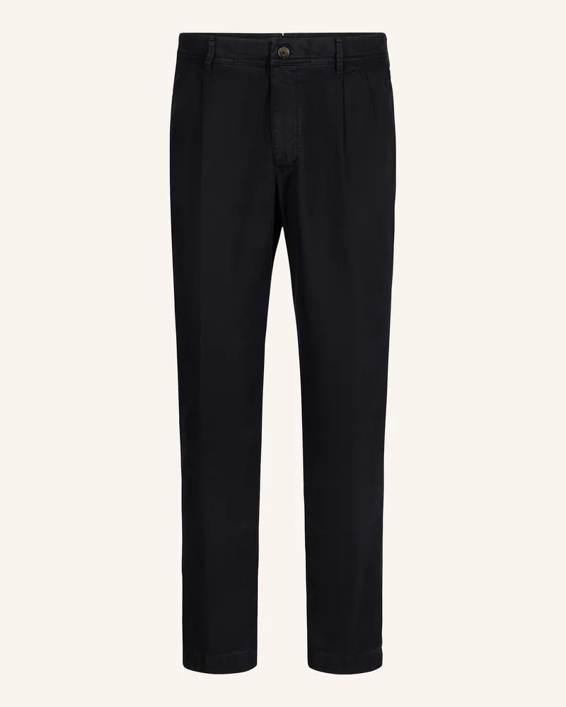 windsor. Bundfaltenhose Regular Fit blau Dunkelblau