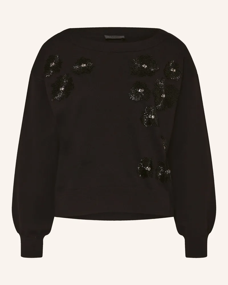 Liu Jo Pullover mit Schmucksteinen Schwarz