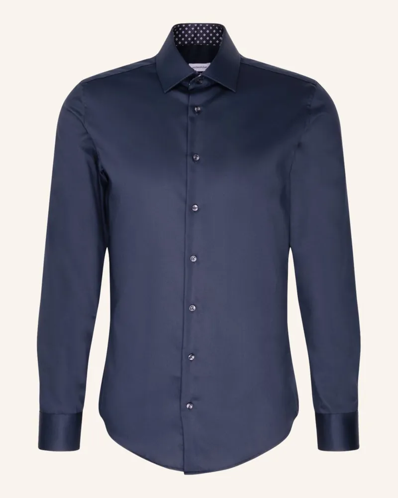 Seidensticker Business Hemd Slim Fit Dunkelblau