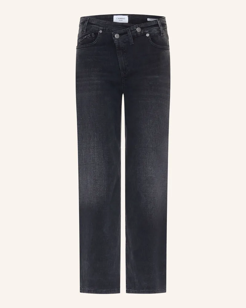 Cambio Wide Leg Jeans Baggy Asymmetrical schwarz 5138