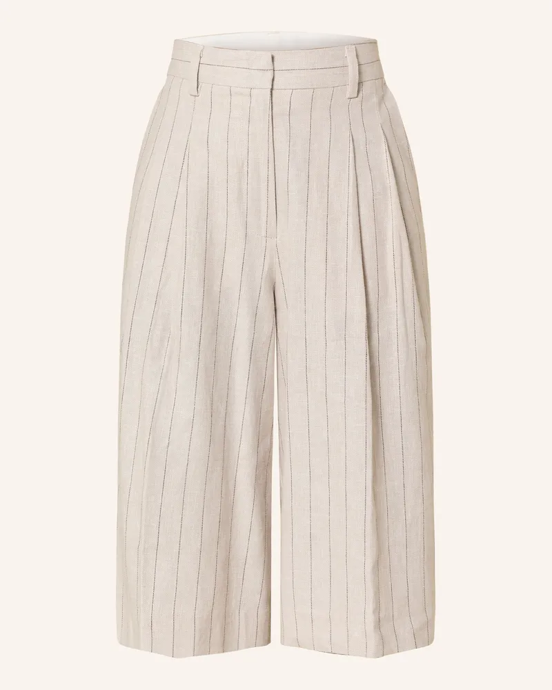 Selected Bermudas Mit Leinen beige Beige