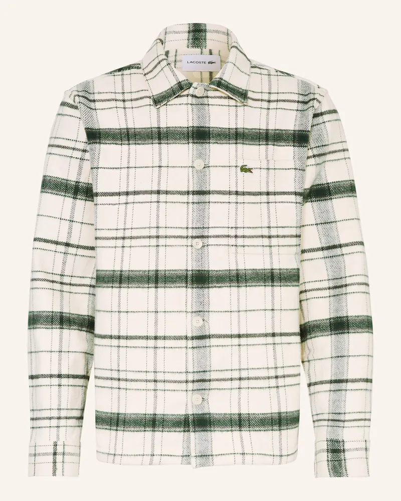 Lacoste Flanell-Overjacket Creme