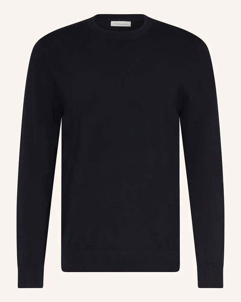 Profuomo Pullover blau Dunkelblau