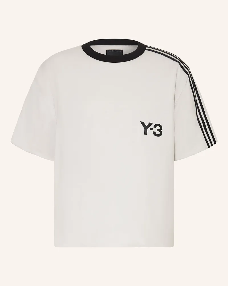 Y-3 T-Shirt Padded weiss Hellgrau