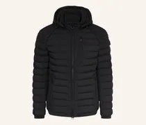 Steppjacke Molecule Long Mit Abnehmbarer Kapuze schwarz