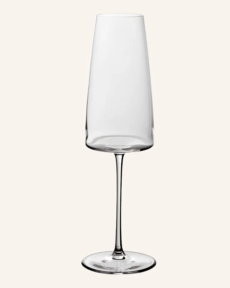 Villeroy & Boch Sekt-/Champagnerglas, 2 Stück Metrochic transparent Weiss