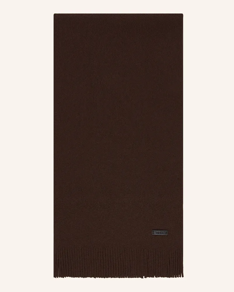 HUGO BOSS Schal ALBAS Dunkelbraun