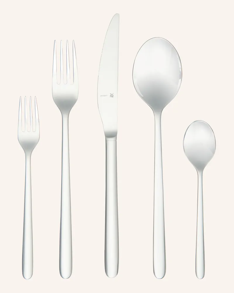 WMF 30-Tlg. Besteck-Set Flame silber Silber