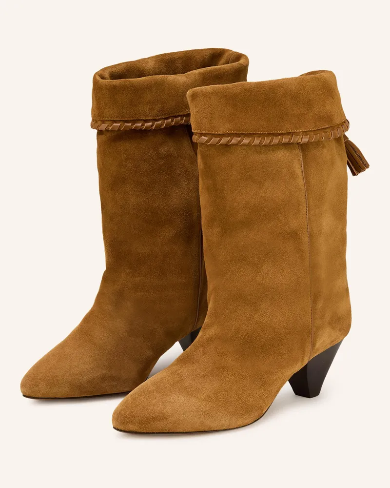 Isabel Marant Stiefeletten Dalby braun Cognac