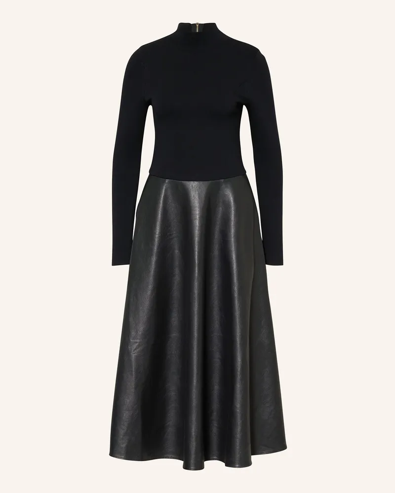 Ted Baker Kleid Noviva Im Materialmix schwarz Schwarz
