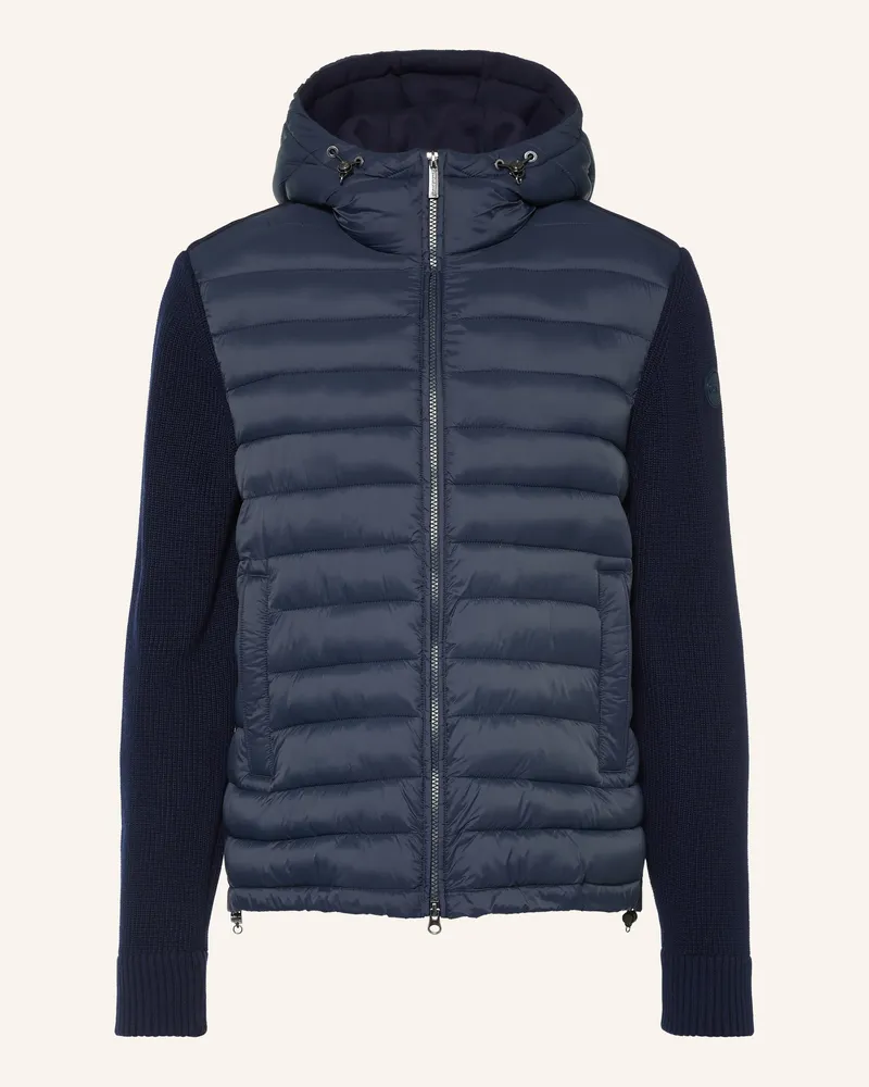 Colmar Steppjacke Im Materialmix blau Dunkelblau