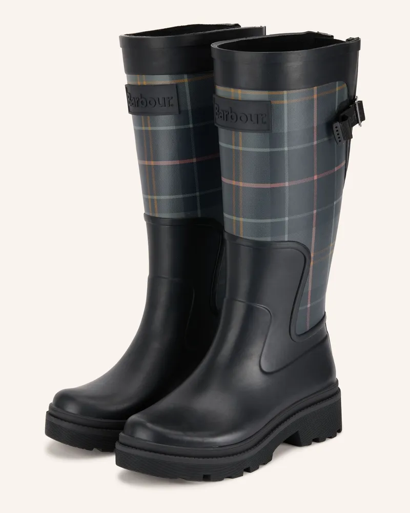 Barbour Gummistiefel Dena schwarz Schwarz