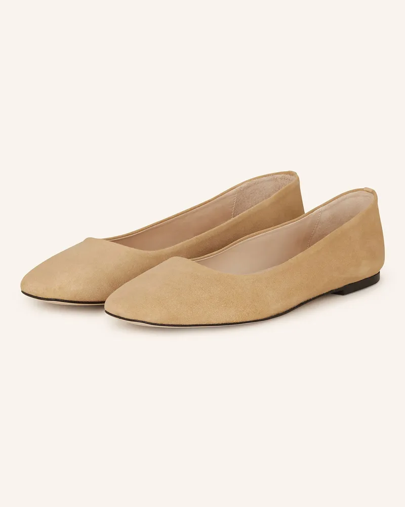 Mrs & HUGS Ballerinas Camel