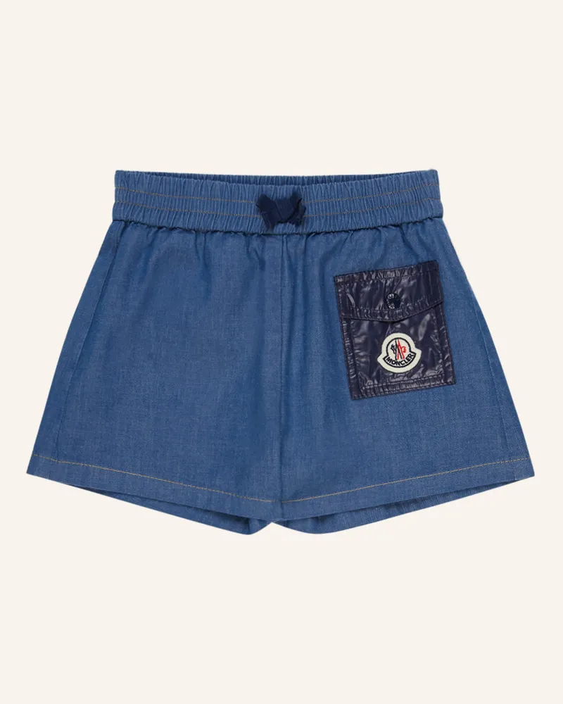 Moncler Shorts in Jeansoptik Blau