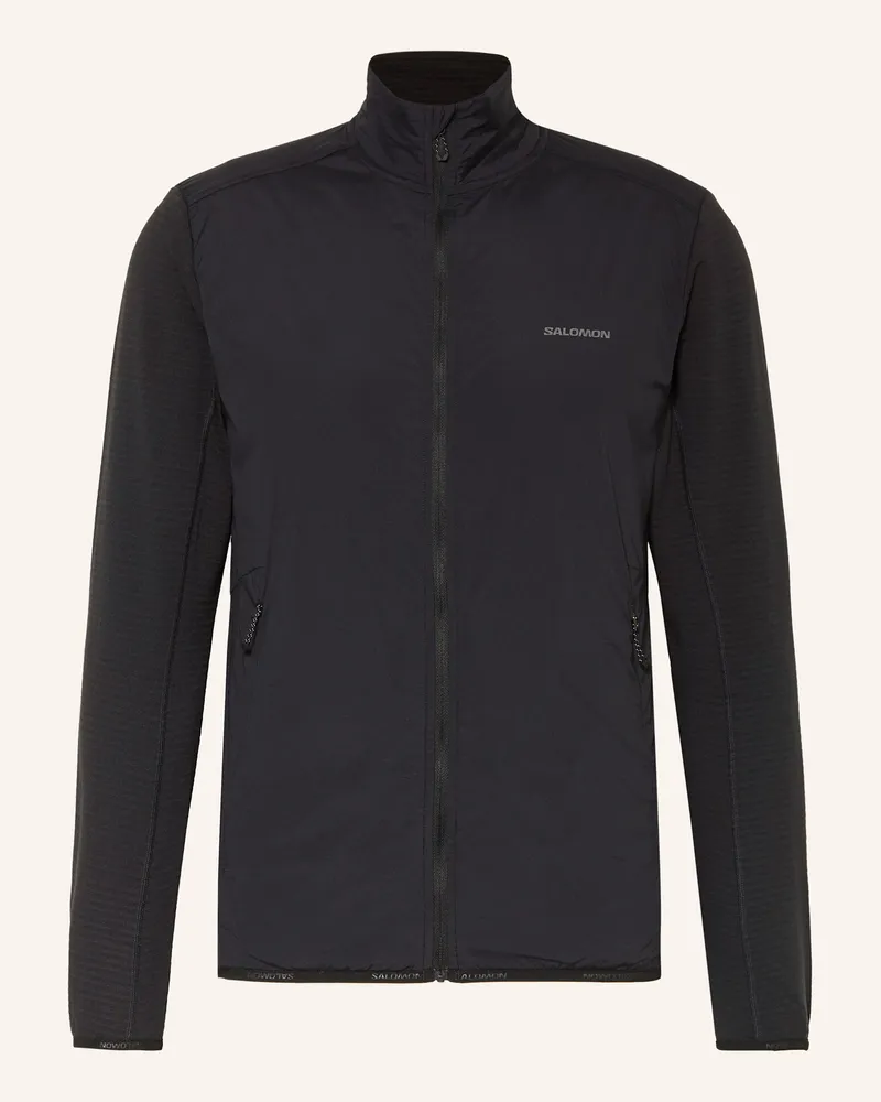 Salomon Laufjacke ESSENTIAL LIGHTWARM HYBRID Schwarz