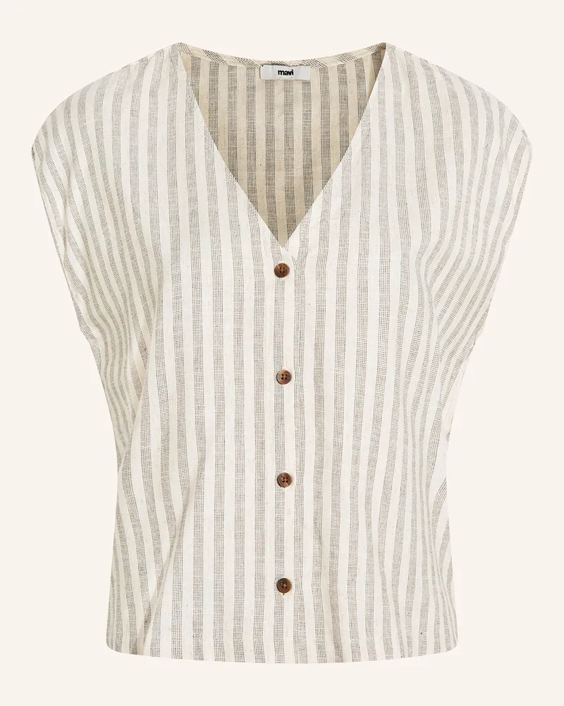 Mavi Jeans Blusenshirt Schwarz