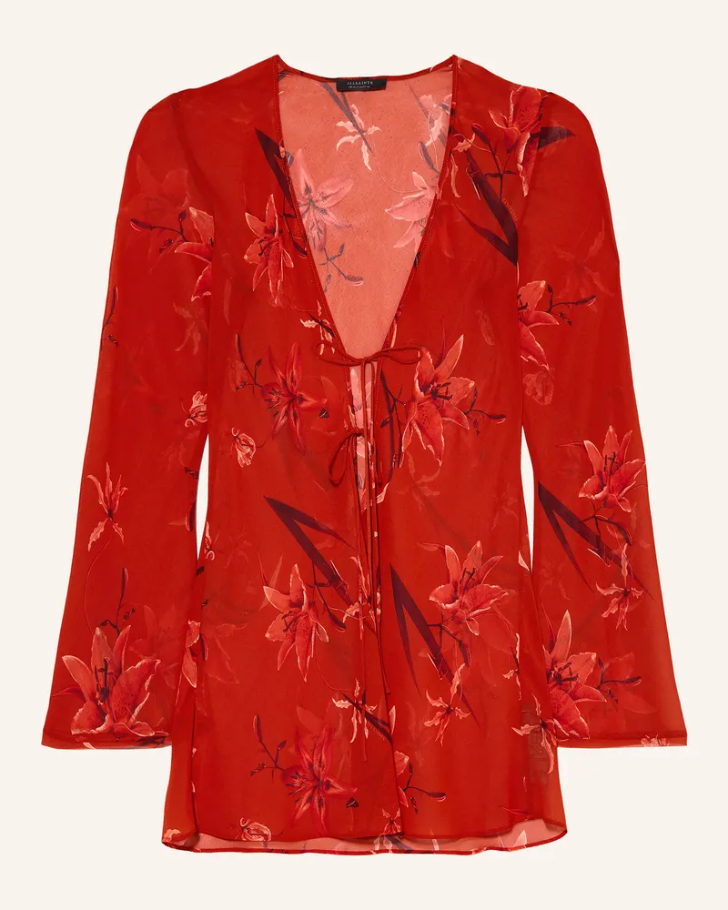 AllSaints Kleid Zalia rot Dunkelrot