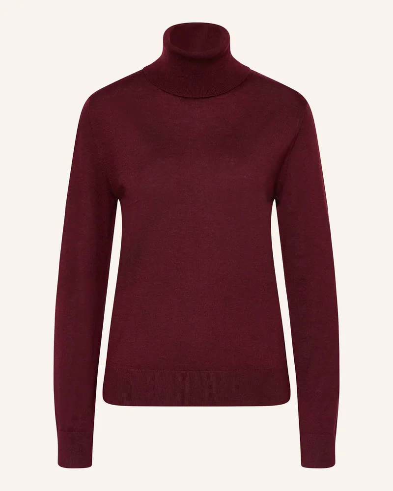 Darling Harbour Rollkragenpullover Dunkelrot