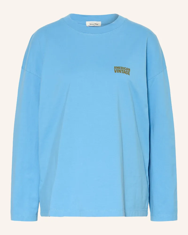 American Vintage Longsleeve Gixy blau Hellblau