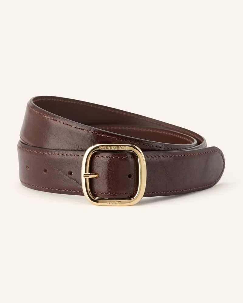 Max Mara Ledergürtel Wkaaereo braun Dunkelbraun