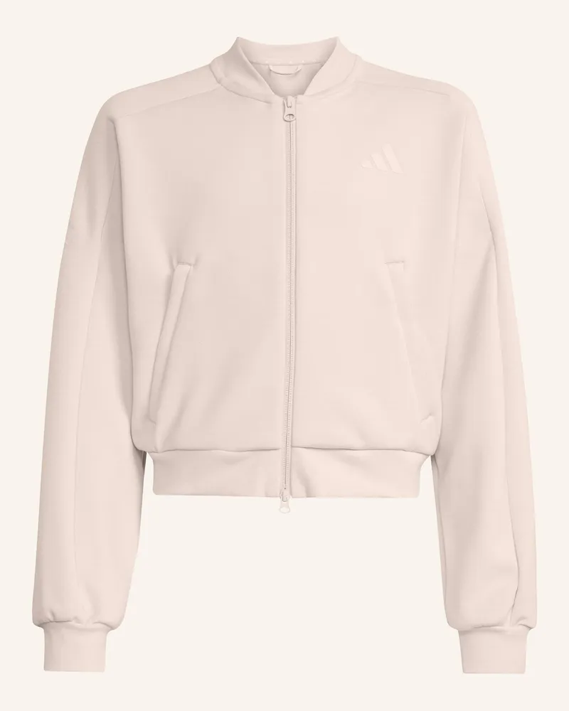 adidas Future Icons 3-Streifen Trainingsjacke, Durchgehender Reissverschluss pink Pink