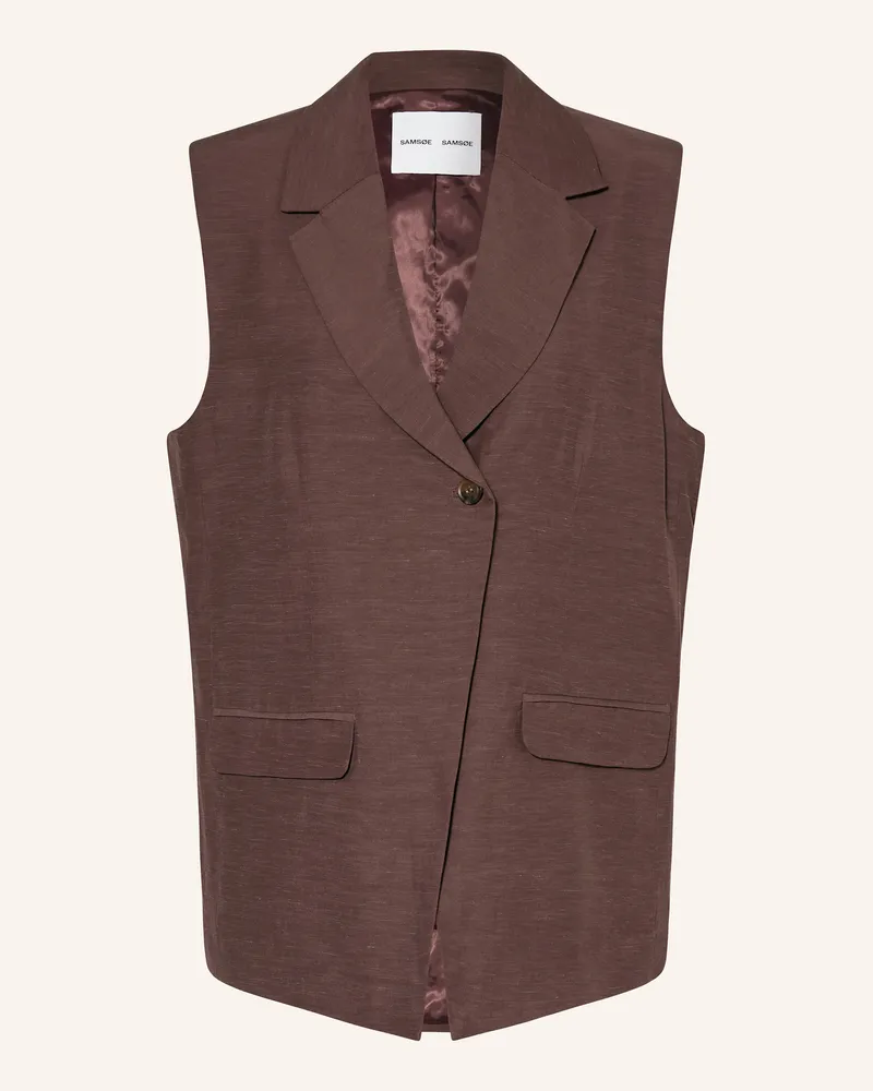Samsøe & Samsøe Blazerweste Sathena braun Braun