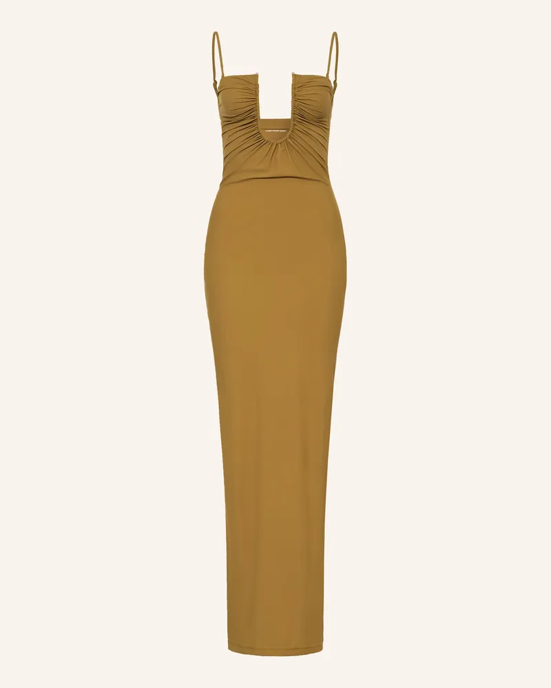 Christopher Esber Kleid mit Cut-out Khaki