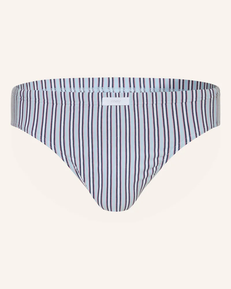 Mey Slip Rasberry Stripes blau Hellblau