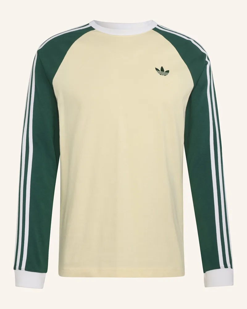 adidas Longsleeve 3streifen gelb Creme