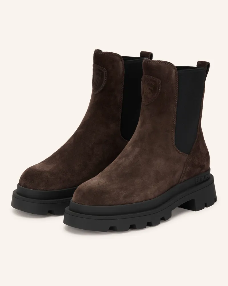 Blauer Chelsea-Boots Kimmel braun Dunkelbraun