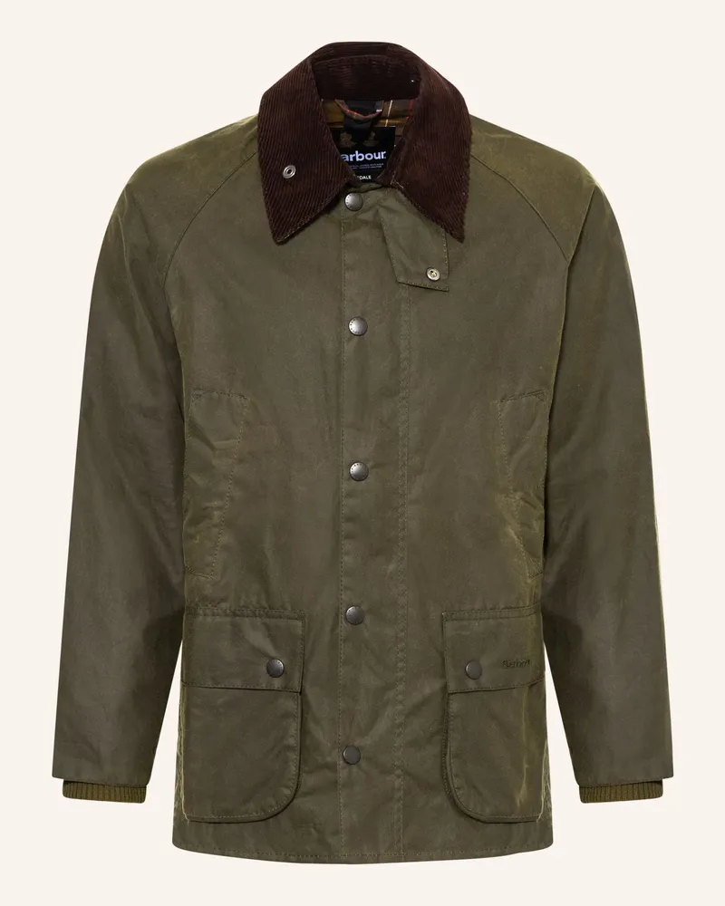 Barbour Fieldjacket Bedale Wax gruen Khaki