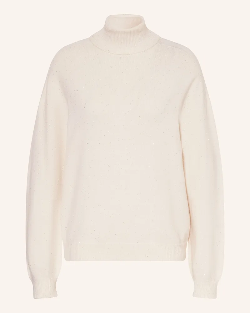 Liu Jo Rollkragenpullover Mit Pailletten weiss Weiss