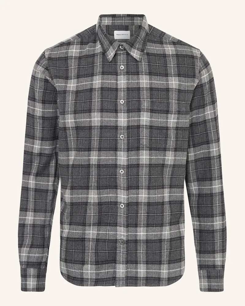 Norse Projects Flanellhemd OSVALD Comfort Fit Grau