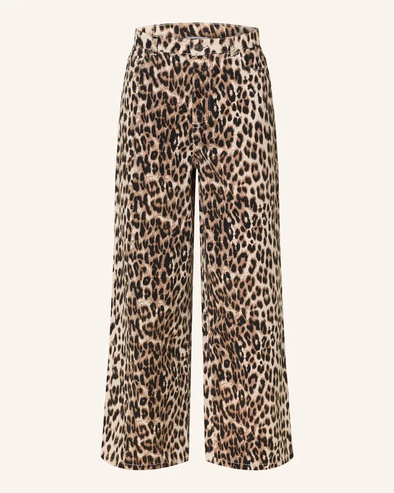 Mrs & HUGS Wide Leg Jeans braun Leo