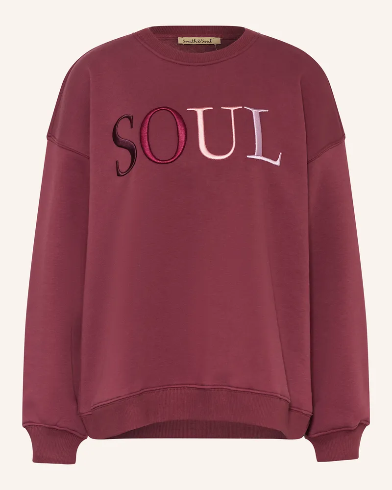 Smith & Soul Sweatshirt Dunkelrot