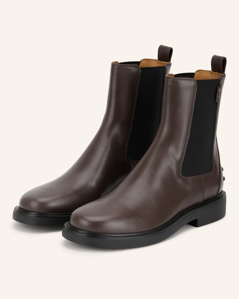 TOD'S Chelsea-Boots braun Dunkelbraun